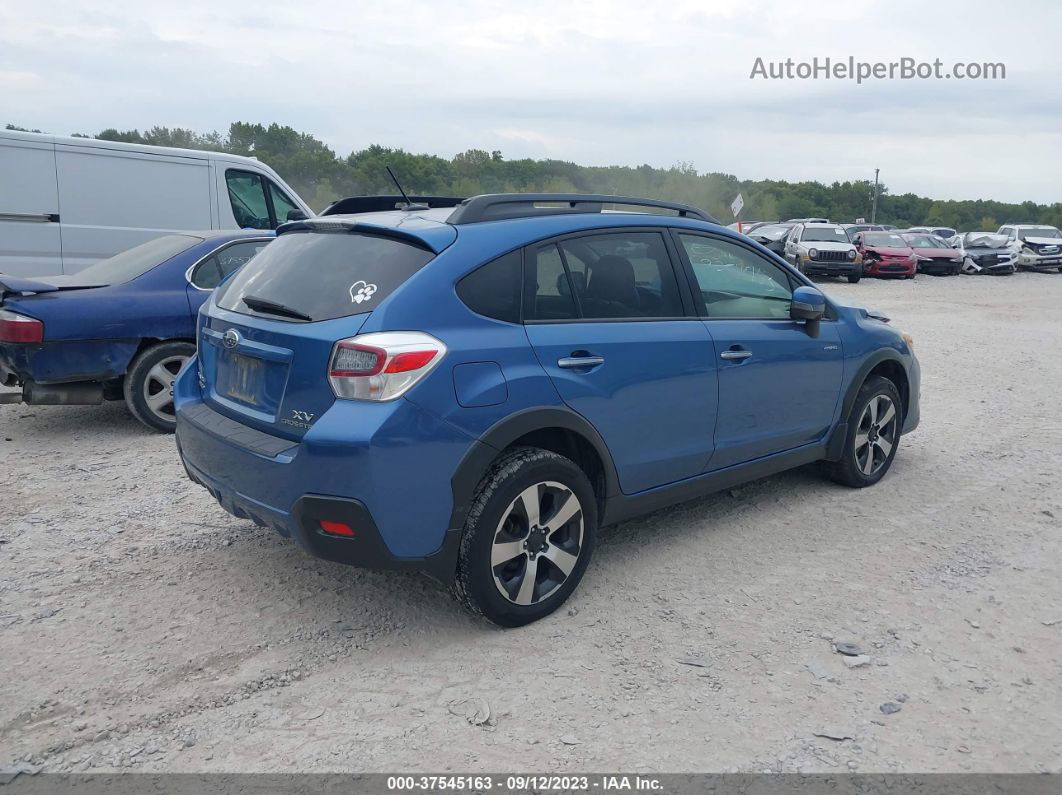 2014 Subaru Xv Crosstrek Hybrid Touring Blue vin: JF2GPBKC9EH274594