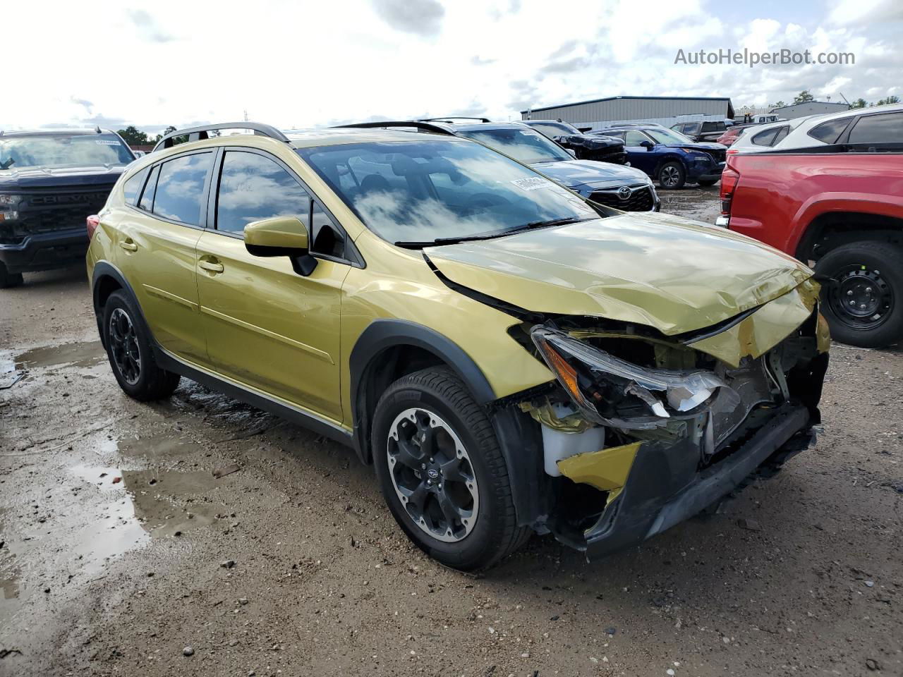 2021 Subaru Crosstrek Premium Зеленый vin: JF2GTAEC2MH285551