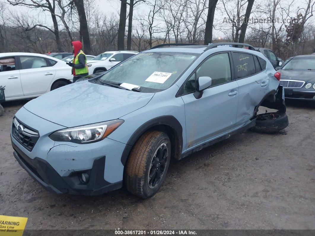 2021 Subaru Crosstrek Premium Light Blue vin: JF2GTAEC2MH675386