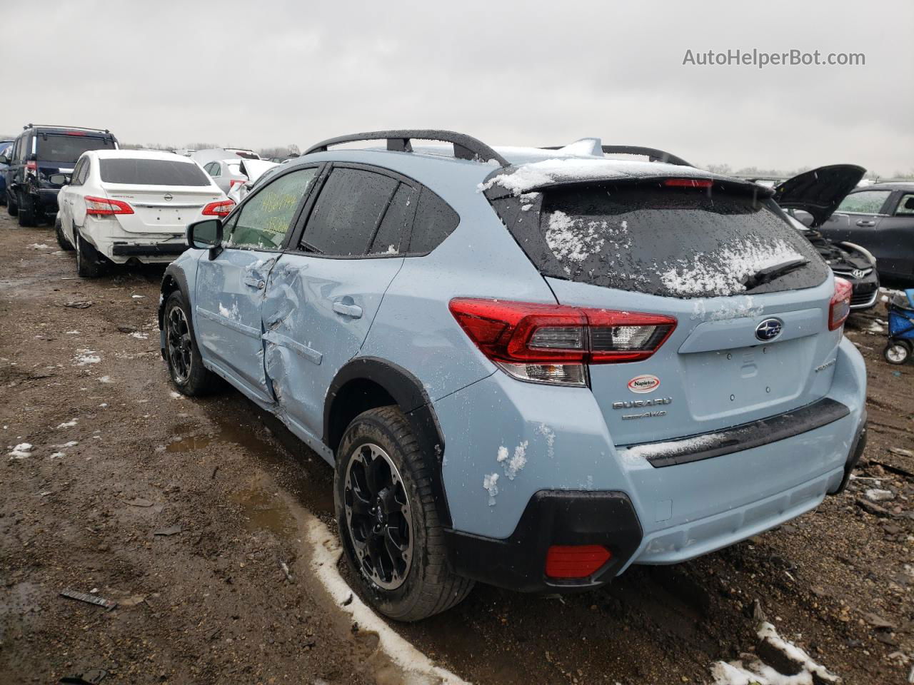 2021 Subaru Crosstrek Premium Blue vin: JF2GTAEC7M8263691