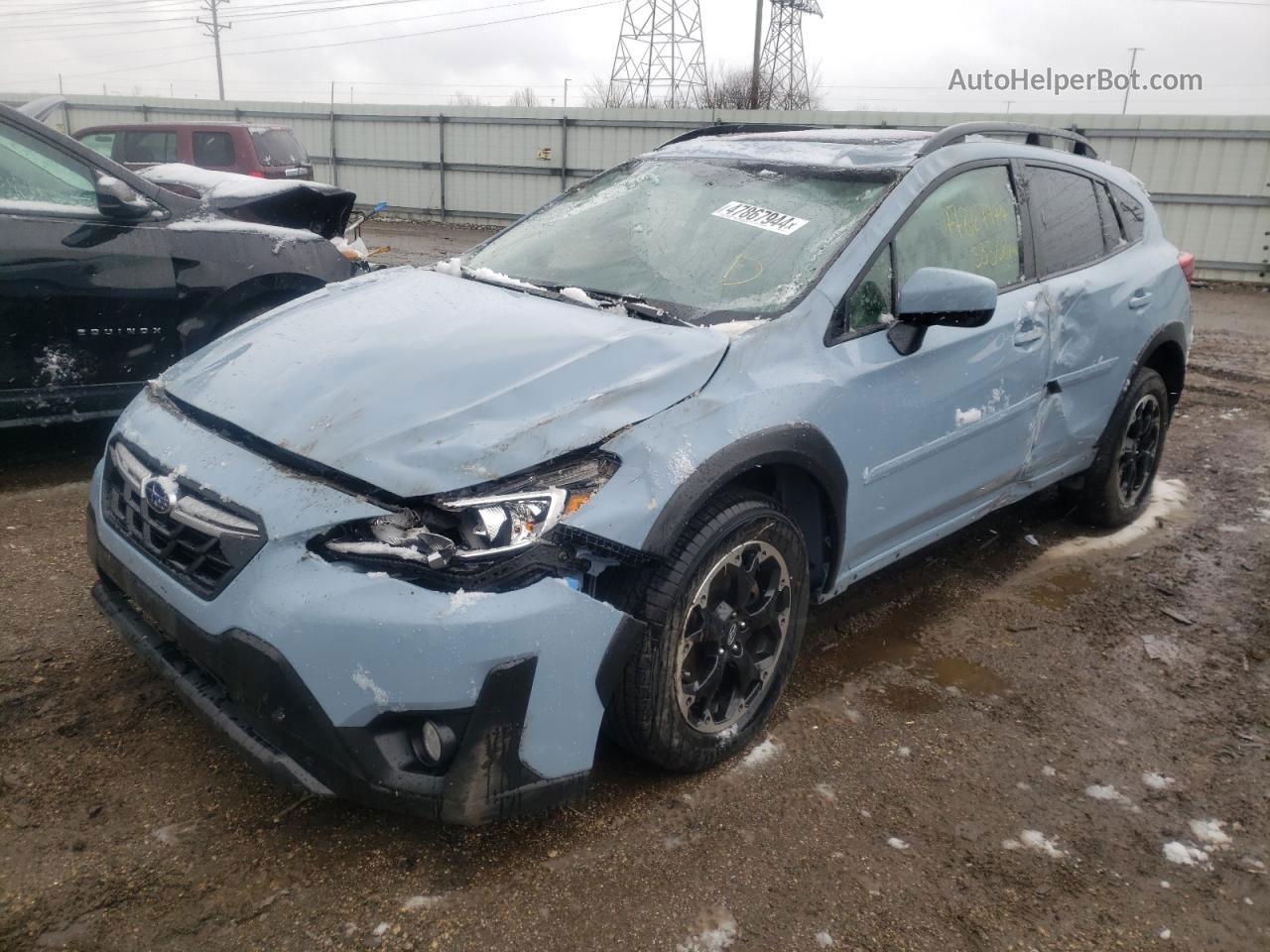 2021 Subaru Crosstrek Premium Blue vin: JF2GTAEC7M8263691