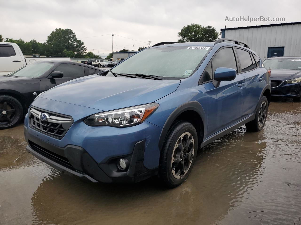 2021 Subaru Crosstrek Premium Blue vin: JF2GTAEC9MH223130