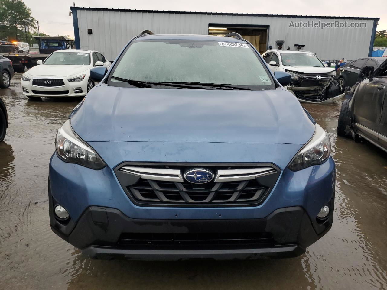 2021 Subaru Crosstrek Premium Blue vin: JF2GTAEC9MH223130