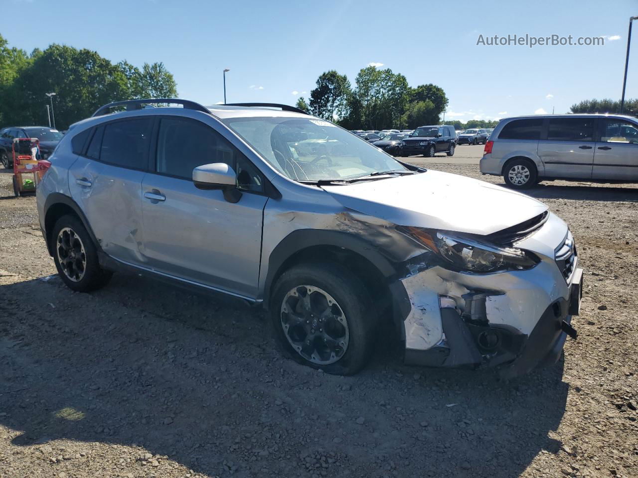 2021 Subaru Crosstrek Premium Silver vin: JF2GTAECXM8271882