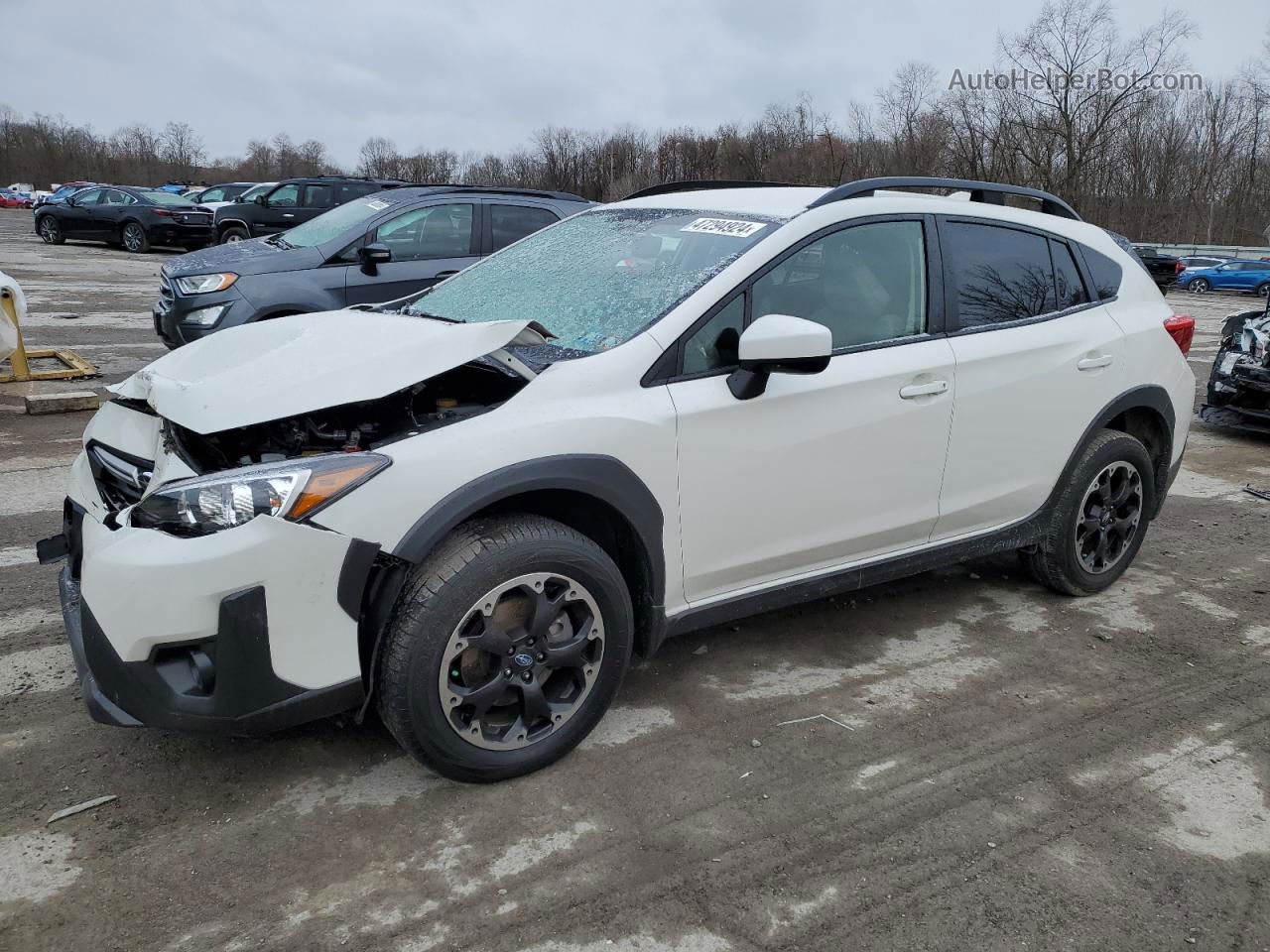 2021 Subaru Crosstrek Premium White vin: JF2GTAPC0M8336980