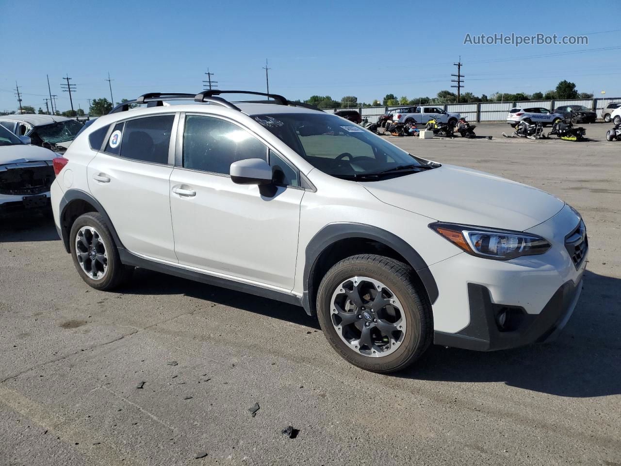 2021 Subaru Crosstrek Premium White vin: JF2GTAPC3M8298967