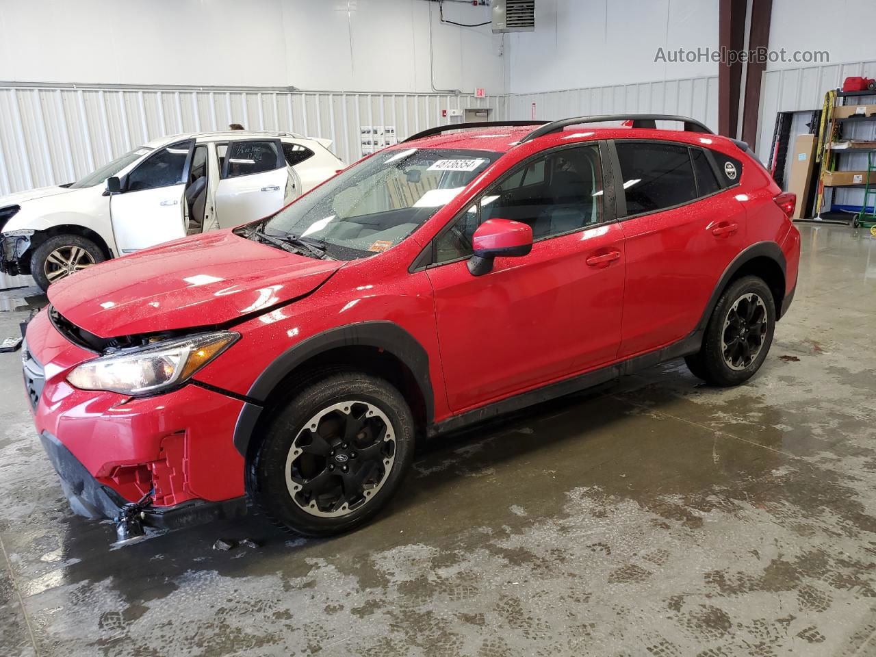 2021 Subaru Crosstrek Premium Red vin: JF2GTAPC5M8224448