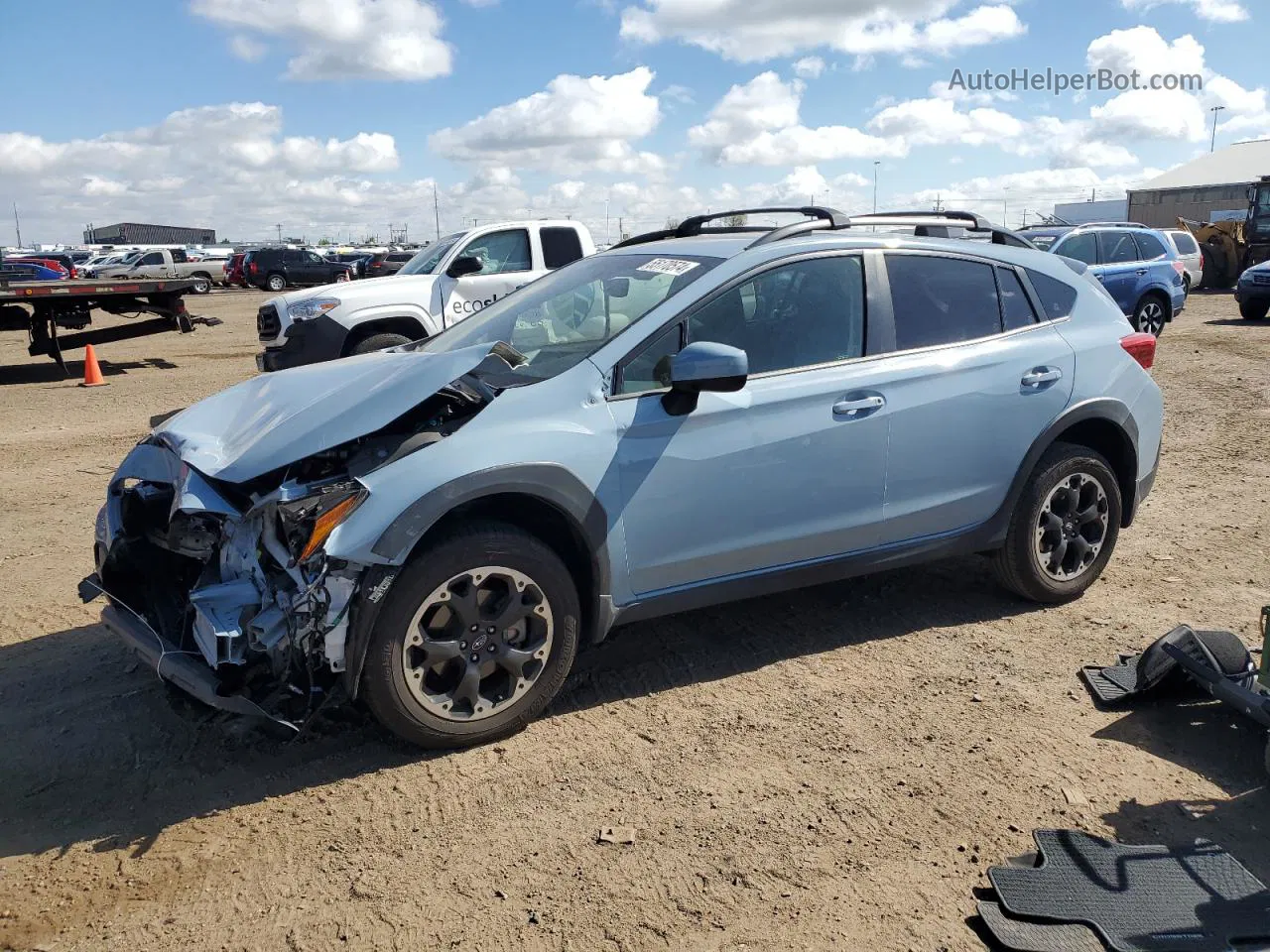 2021 Subaru Crosstrek Premium Blue vin: JF2GTAPC7MH380006