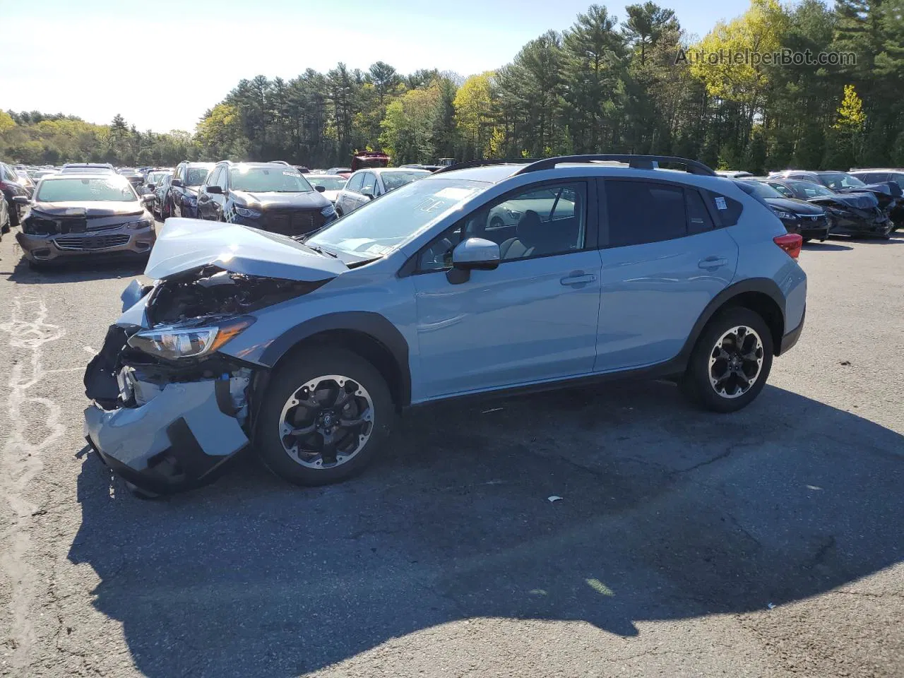 2021 Subaru Crosstrek Premium Blue vin: JF2GTAPC8M8273661