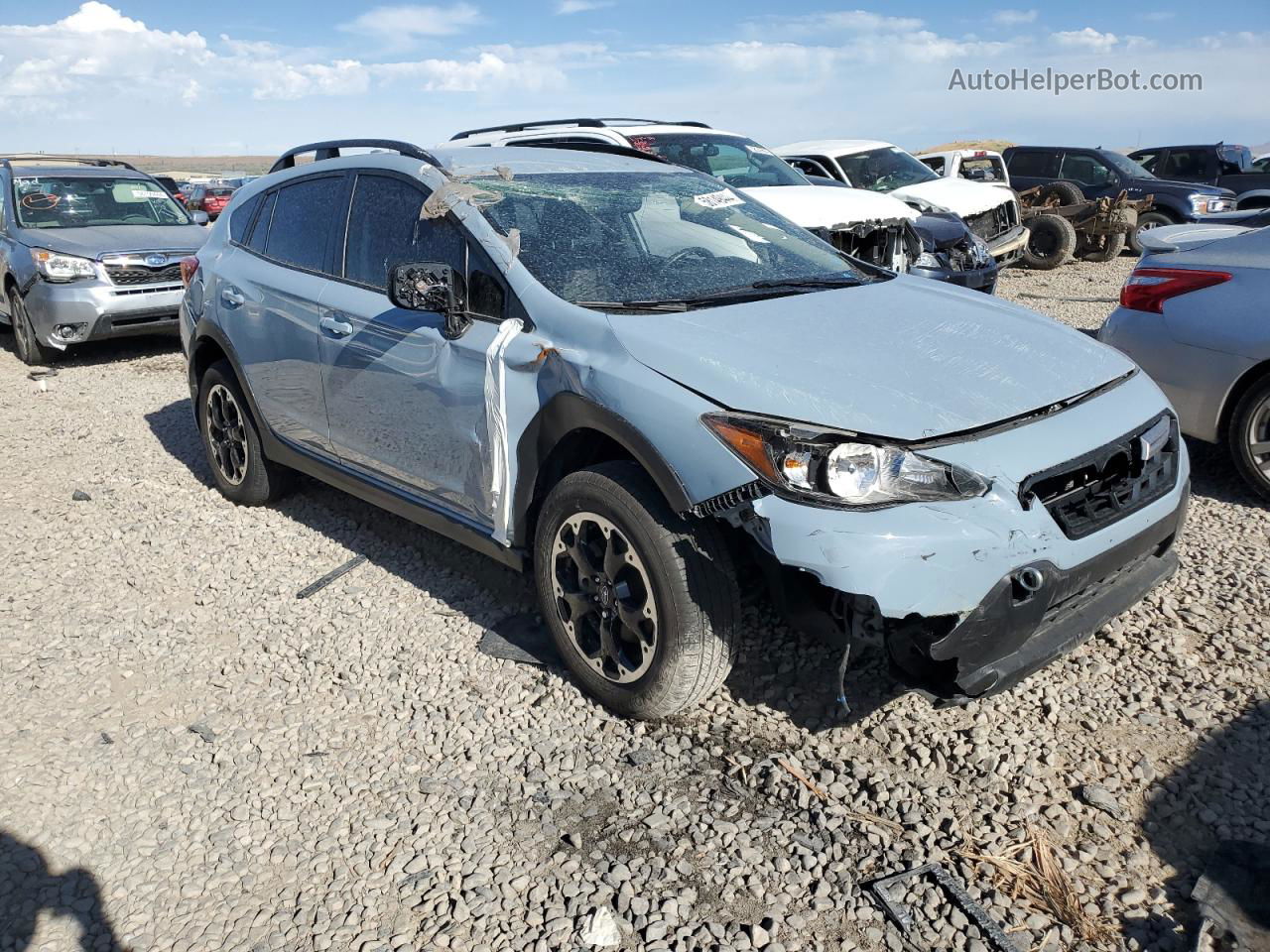 2021 Subaru Crosstrek Premium Blue vin: JF2GTAPC8M8668066