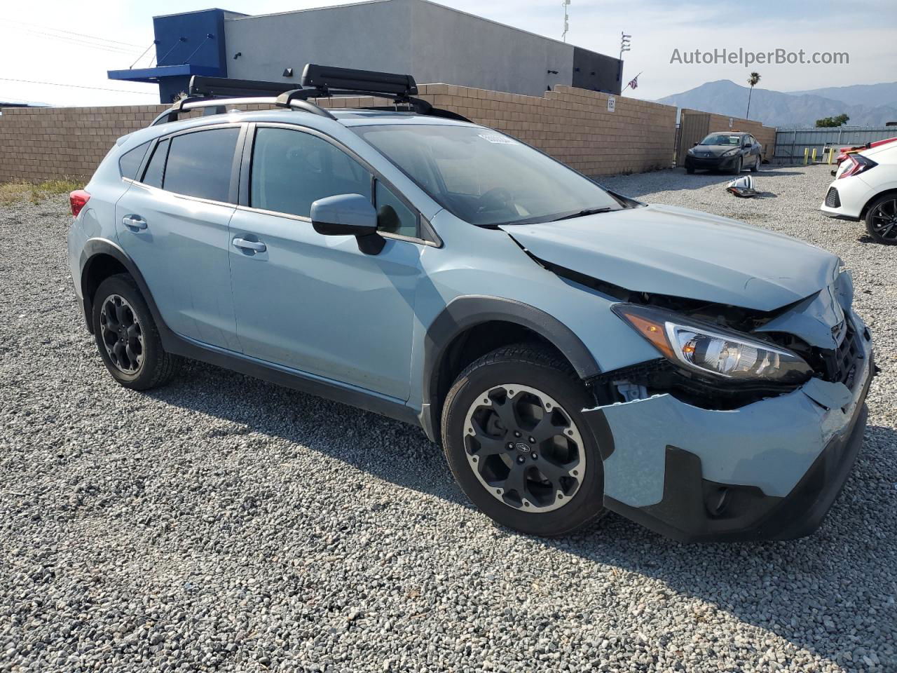 2021 Subaru Crosstrek Premium Синий vin: JF2GTAPC8MH686227