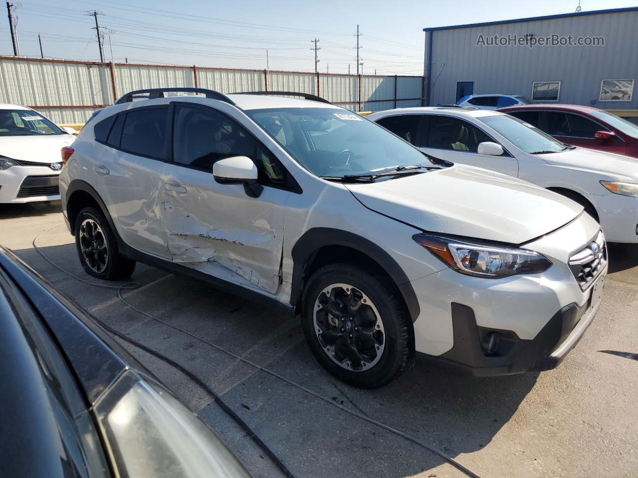 2021 Subaru Crosstrek Premium White vin: JF2GTAPC9M8263673