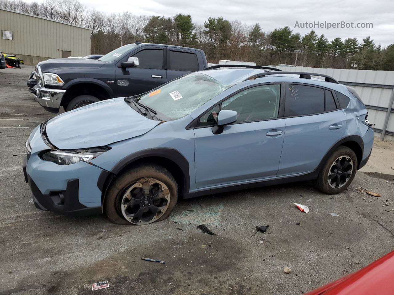 2021 Subaru Crosstrek Premium Blue vin: JF2GTAPC9M8272700