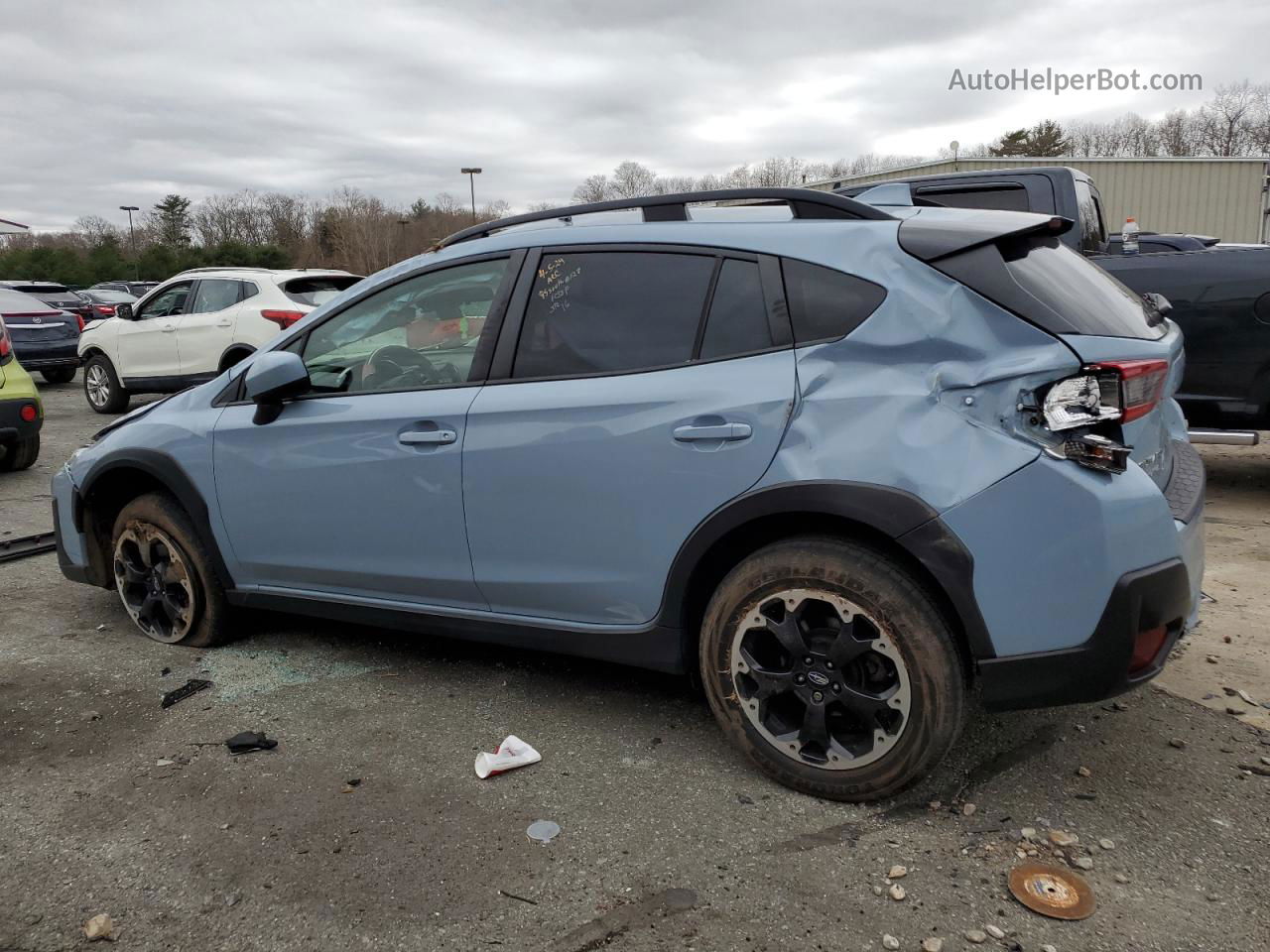 2021 Subaru Crosstrek Premium Blue vin: JF2GTAPC9M8272700