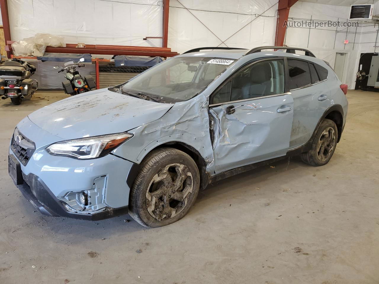 2021 Subaru Crosstrek Limited Синий vin: JF2GTHMC0MH660637