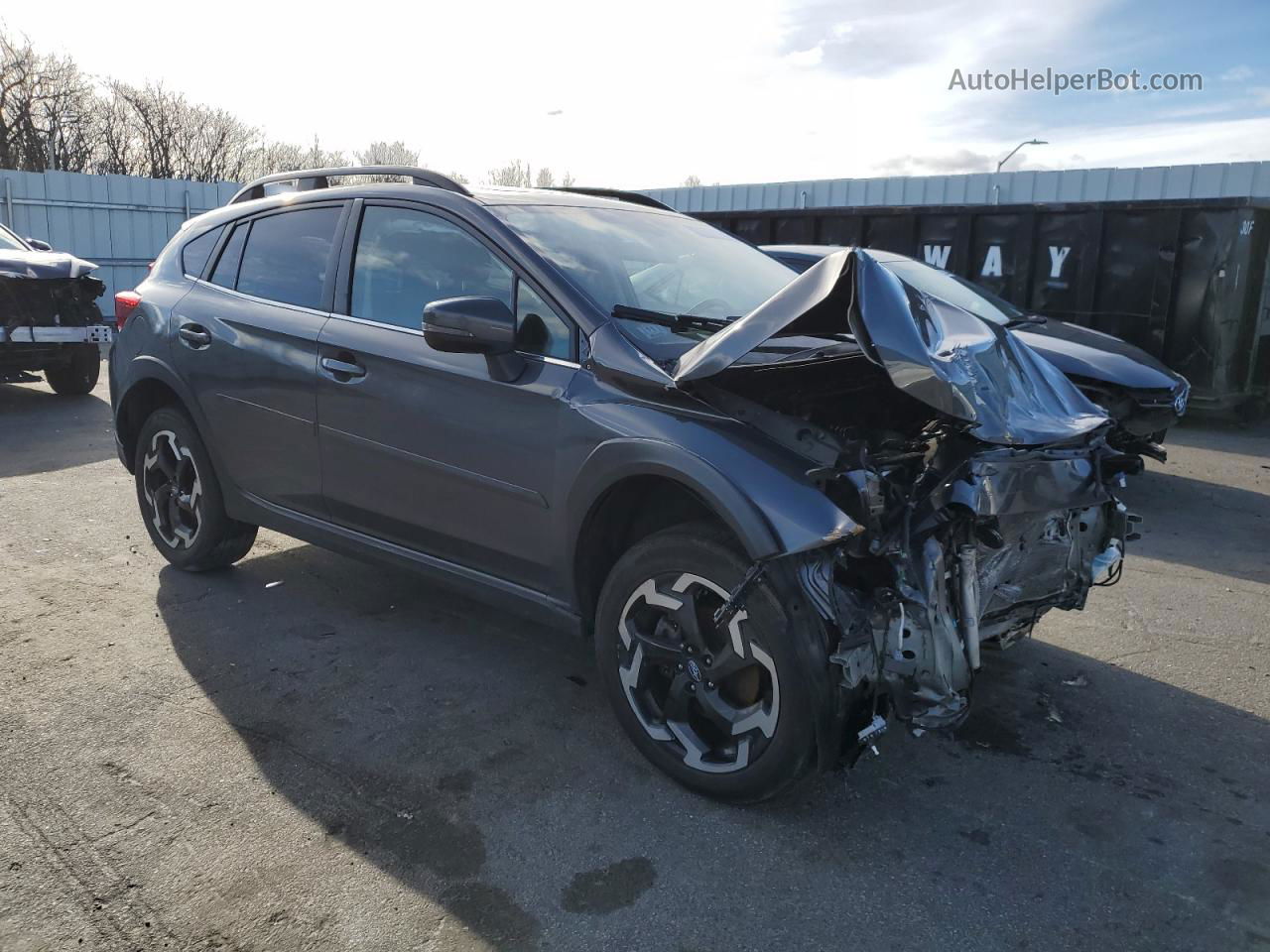 2021 Subaru Crosstrek Limited Gray vin: JF2GTHMC6M8242129