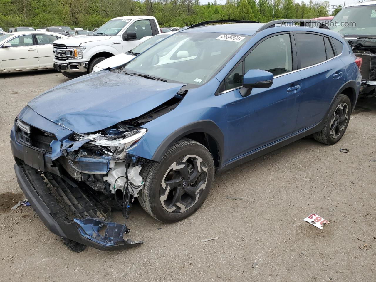 2021 Subaru Crosstrek Limited Синий vin: JF2GTHMC7MH308901