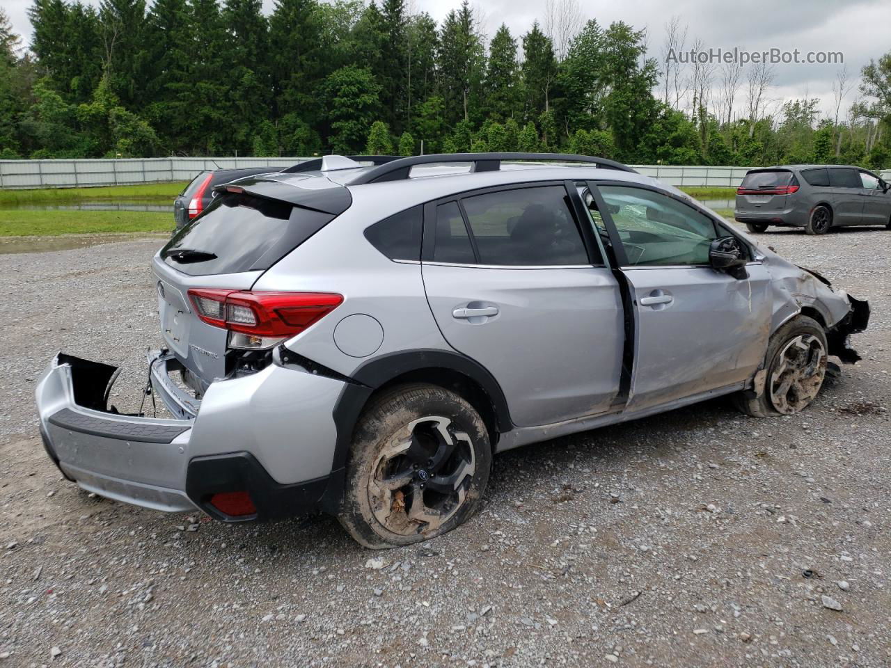 2021 Subaru Crosstrek Limited Silver vin: JF2GTHMCXM8370048