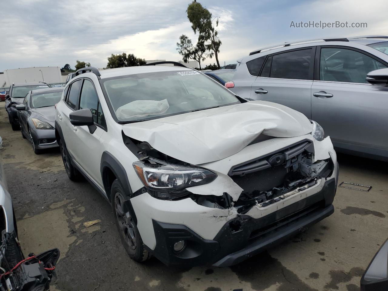 2021 Subaru Crosstrek Sport White vin: JF2GTHRC3MH235888