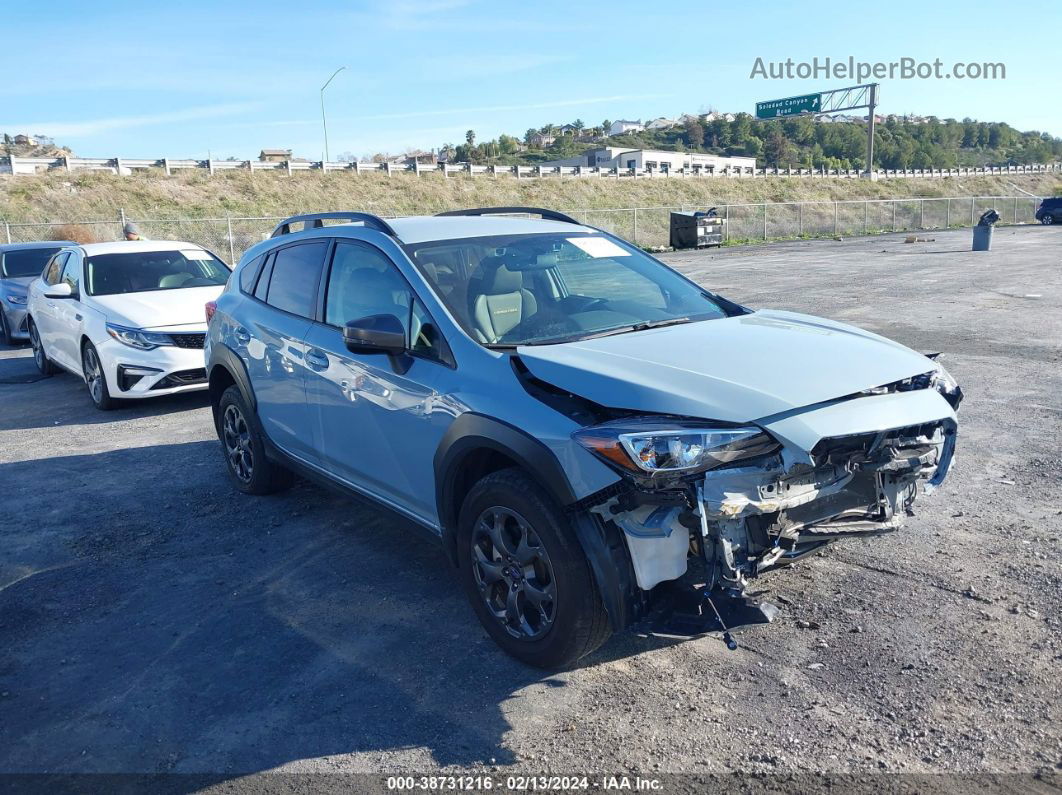 2021 Subaru Crosstrek Sport Light Blue vin: JF2GTHRC4MH345364