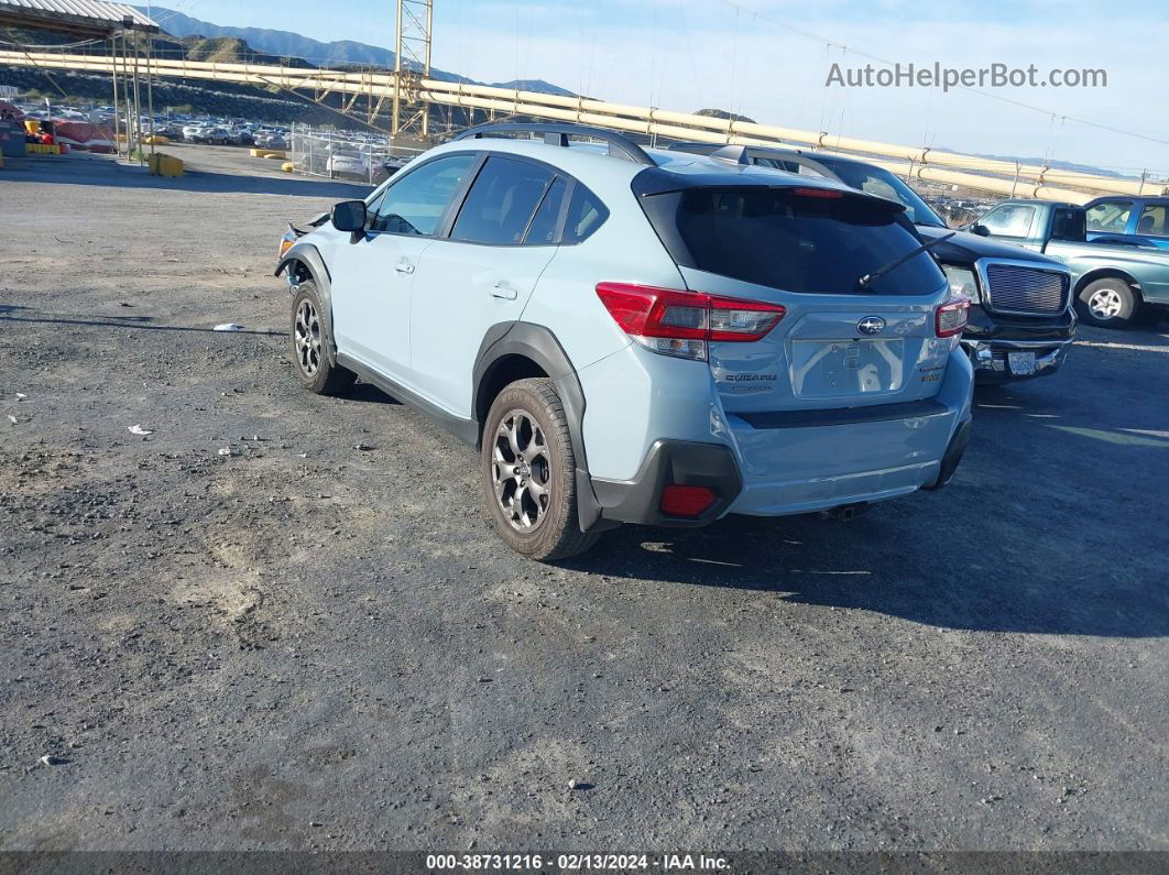 2021 Subaru Crosstrek Sport Light Blue vin: JF2GTHRC4MH345364