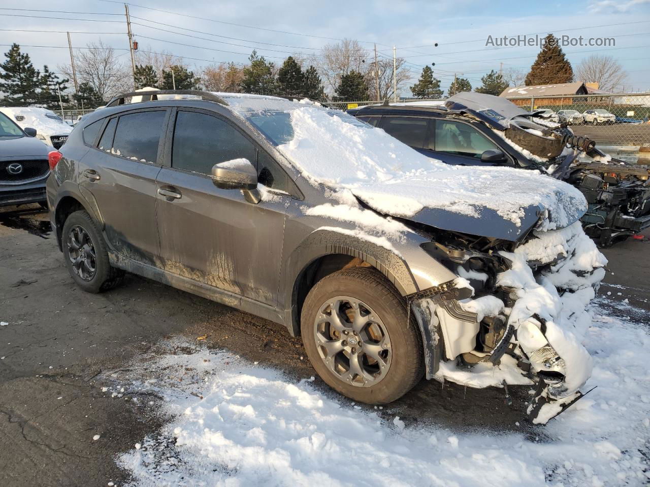 2021 Subaru Crosstrek Sport Серый vin: JF2GTHRC7MH267291