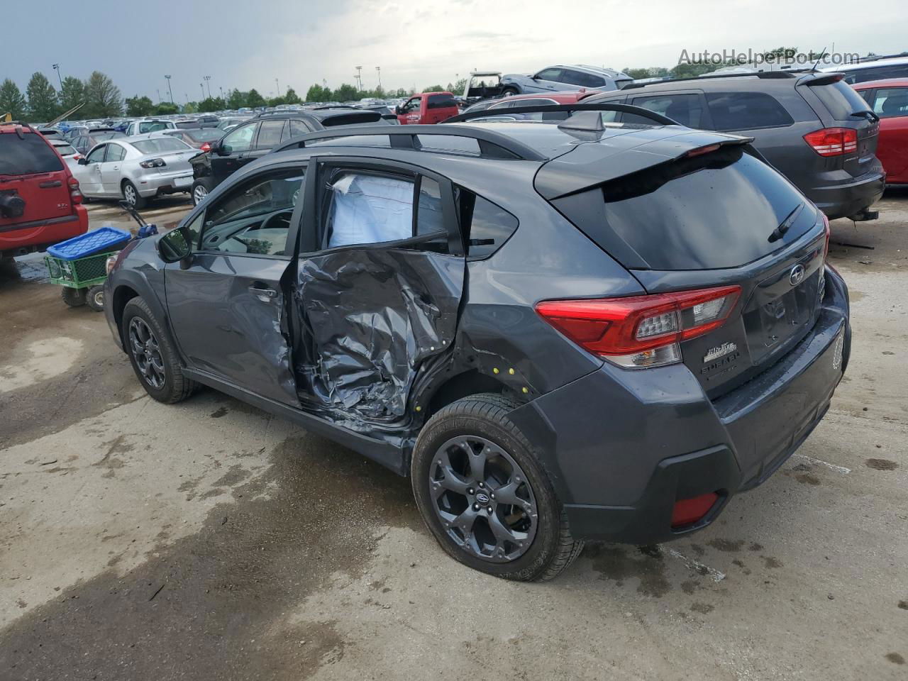 2021 Subaru Crosstrek Sport Gray vin: JF2GTHRC7MH370369