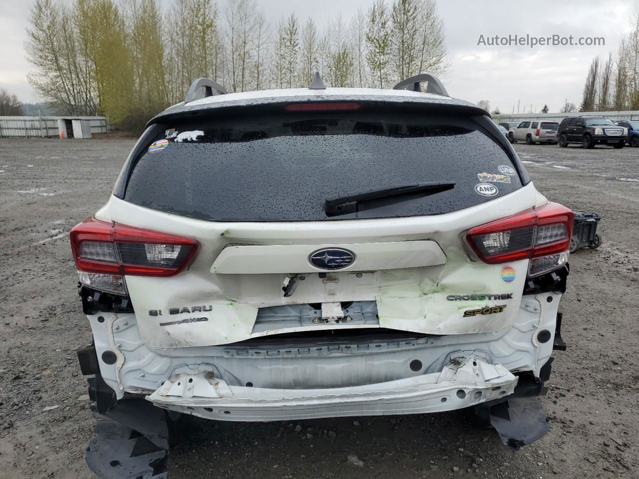 2021 Subaru Crosstrek Sport White vin: JF2GTHRCXMH660458