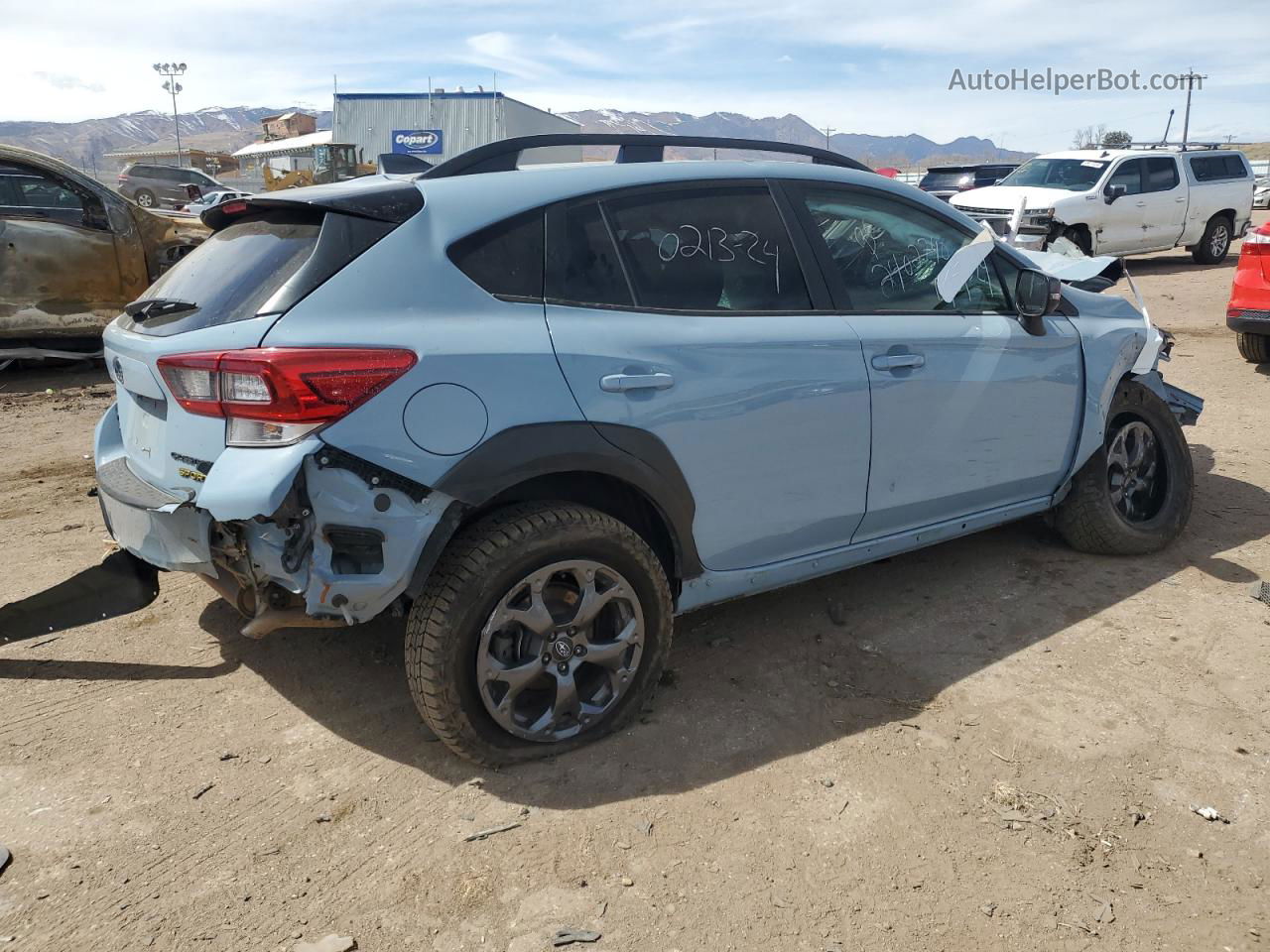 2021 Subaru Crosstrek Sport Blue vin: JF2GTHSC0MH361233