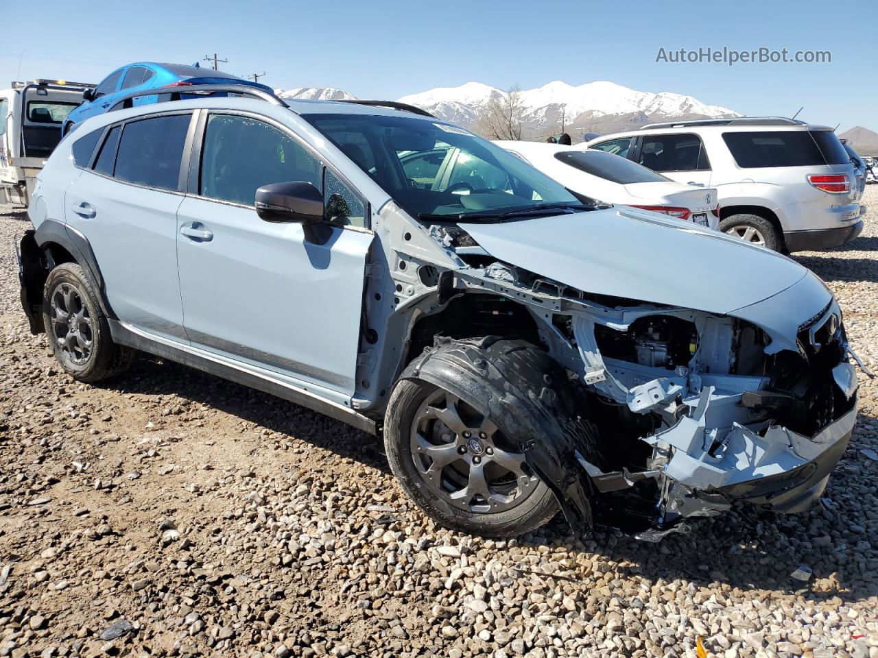 2021 Subaru Crosstrek Sport Blue vin: JF2GTHSC4MH256436