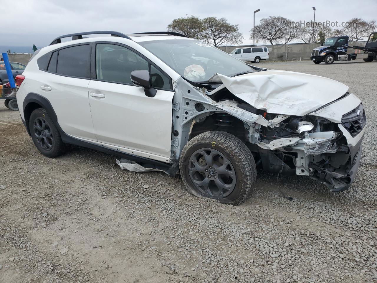 2021 Subaru Crosstrek Sport White vin: JF2GTHSC4MH652785