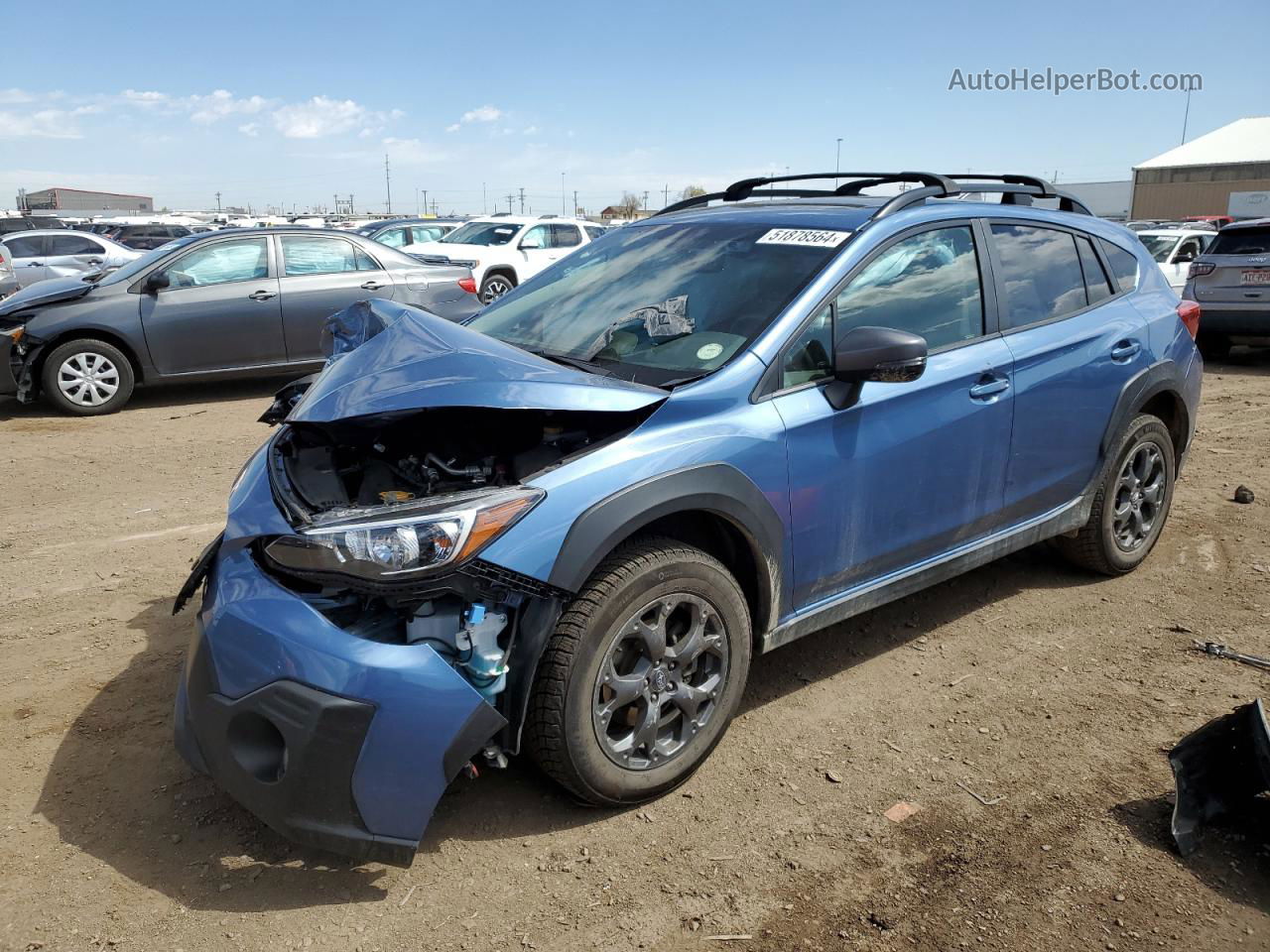 2021 Subaru Crosstrek Sport Синий vin: JF2GTHSC8MH299855