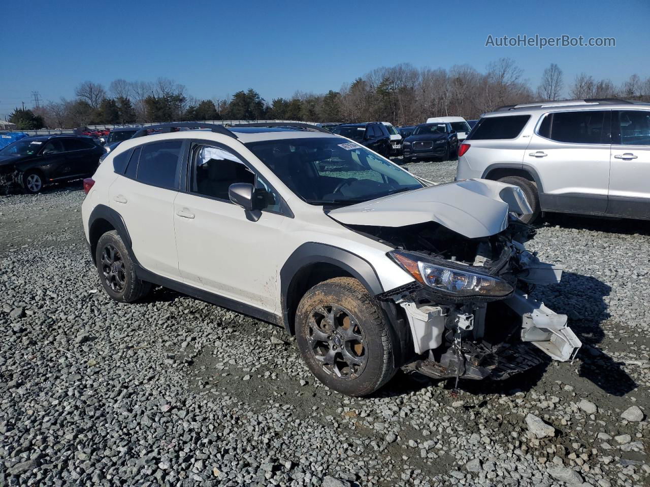 2021 Subaru Crosstrek Sport White vin: JF2GTHSCXMH246574