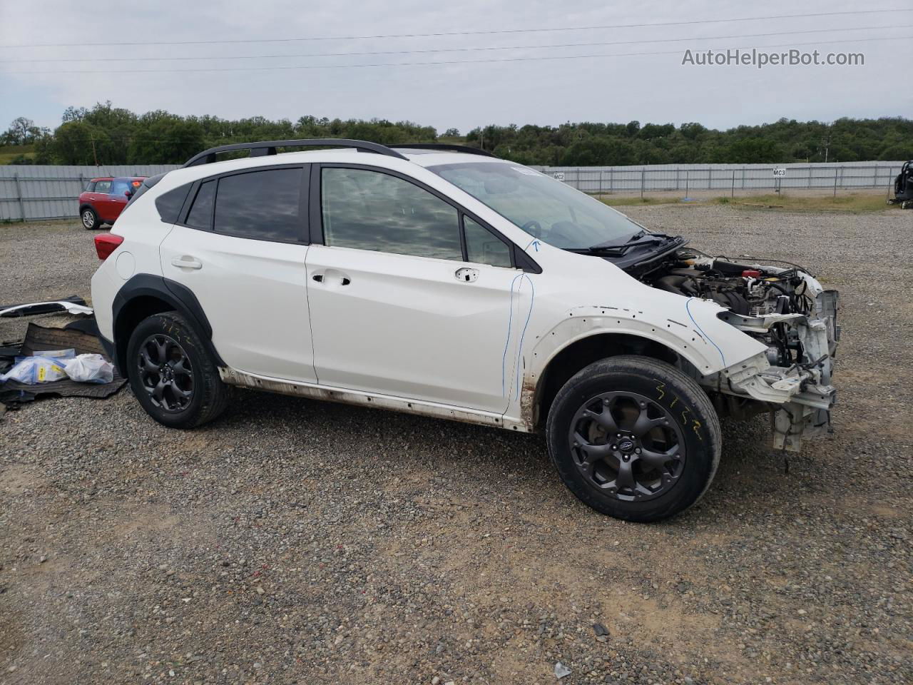 2021 Subaru Crosstrek Sport White vin: JF2GTHSCXMH356346