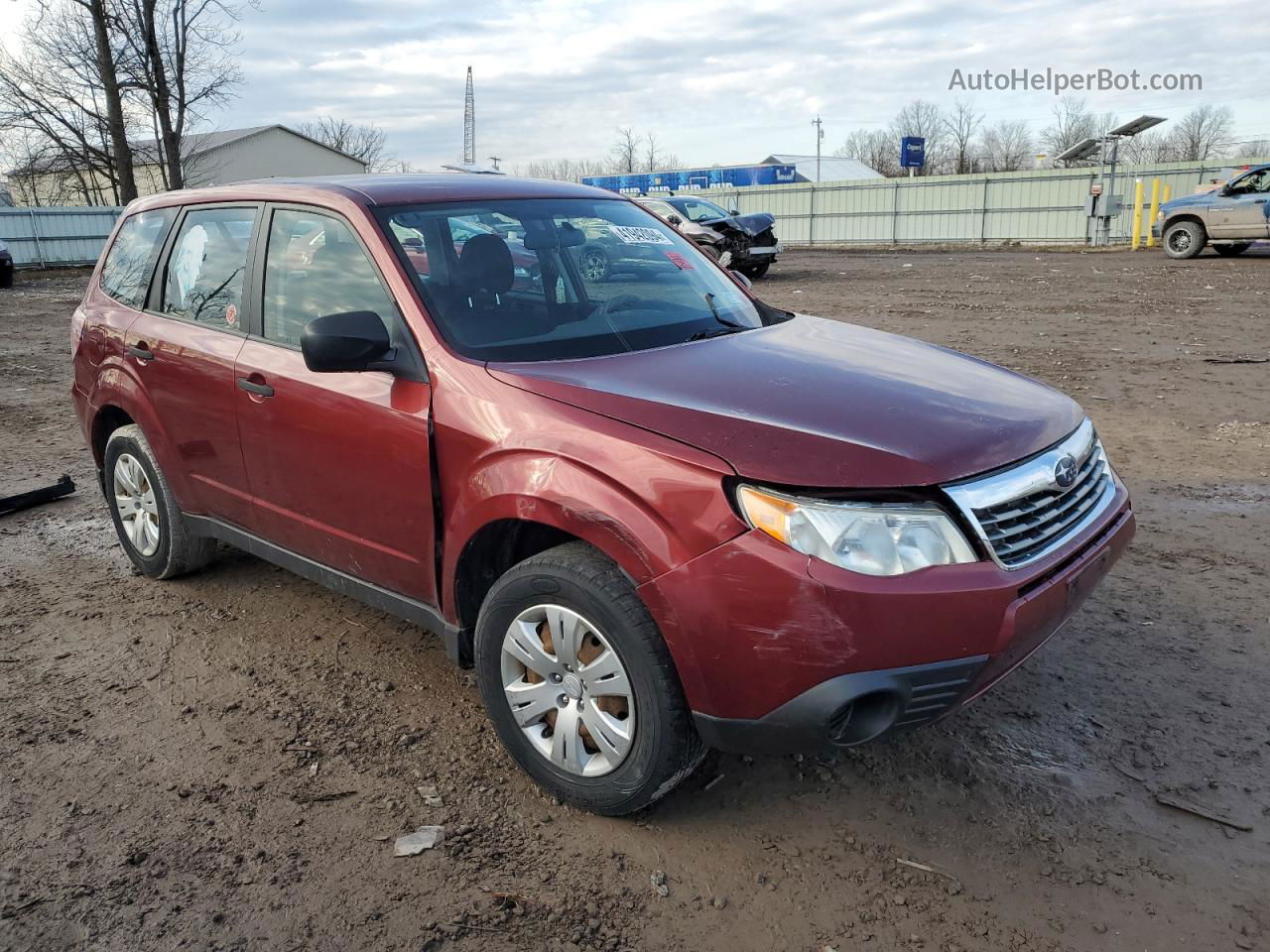 2009 Subaru Forester 2.5x Burgundy vin: JF2SH61609G786668