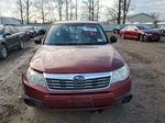 2009 Subaru Forester 2.5x Burgundy vin: JF2SH61609G786668