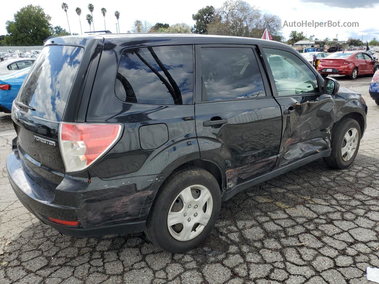 2009 Subaru Forester 2.5x Black vin: JF2SH61609H757665