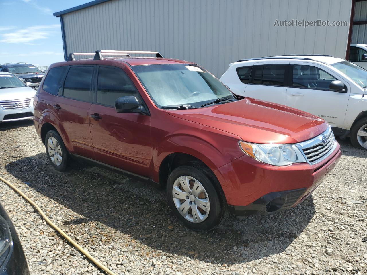 2009 Subaru Forester 2.5x Burgundy vin: JF2SH61619H730040