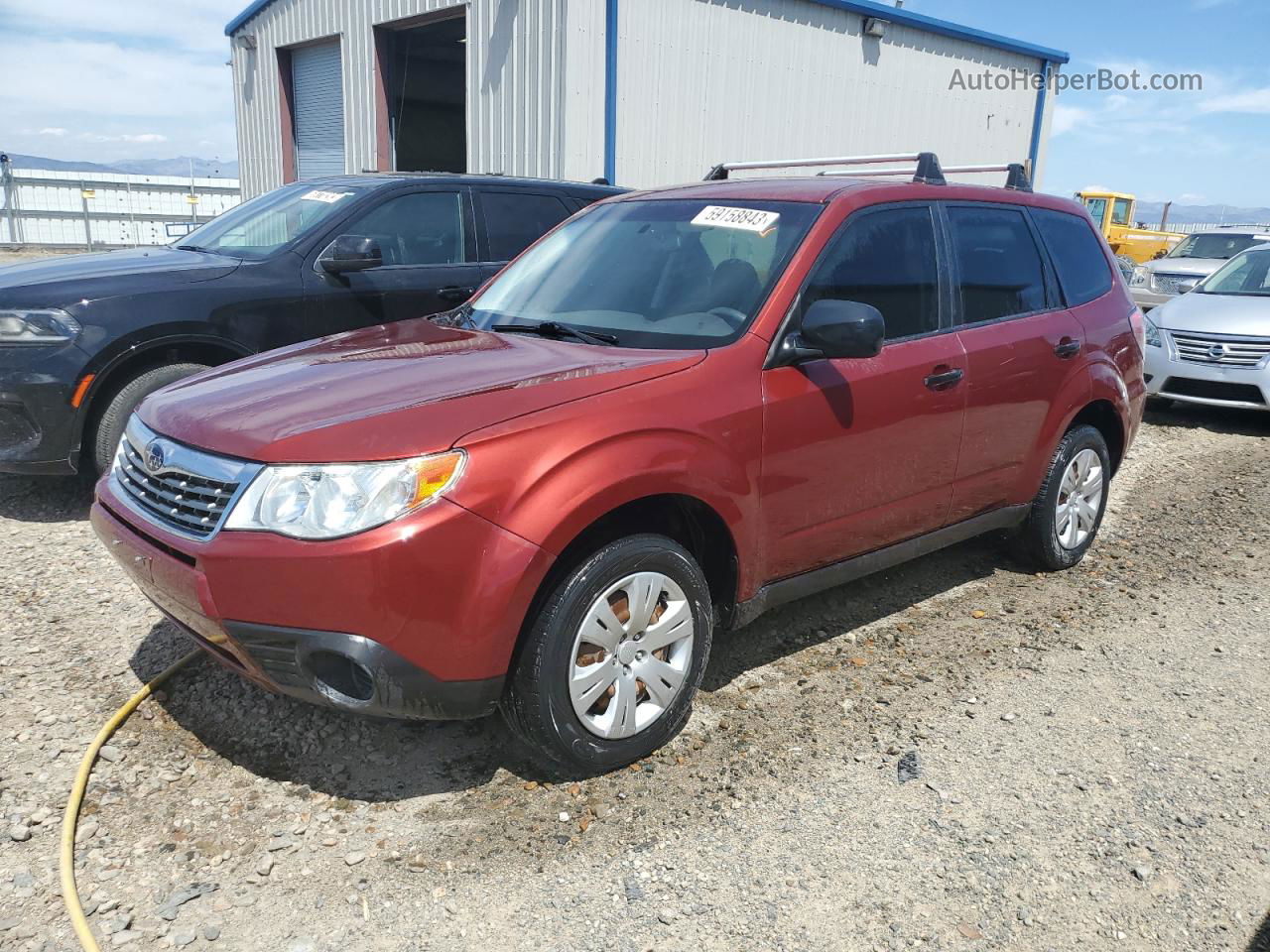 2009 Subaru Forester 2.5x Burgundy vin: JF2SH61619H730040