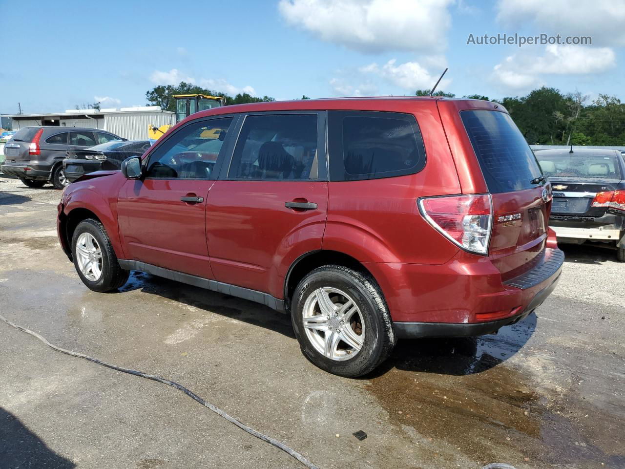 2009 Subaru Forester 2.5x Burgundy vin: JF2SH61619H734198