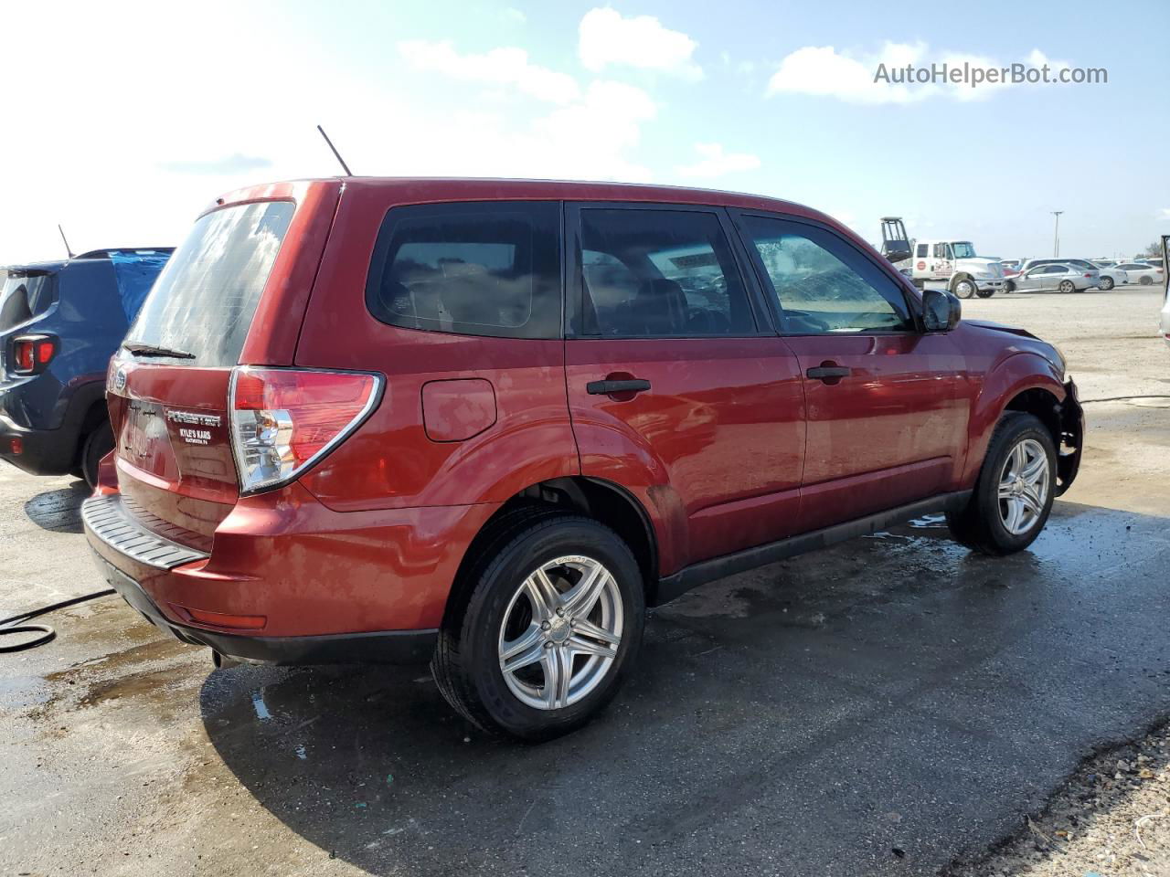 2009 Subaru Forester 2.5x Burgundy vin: JF2SH61619H734198