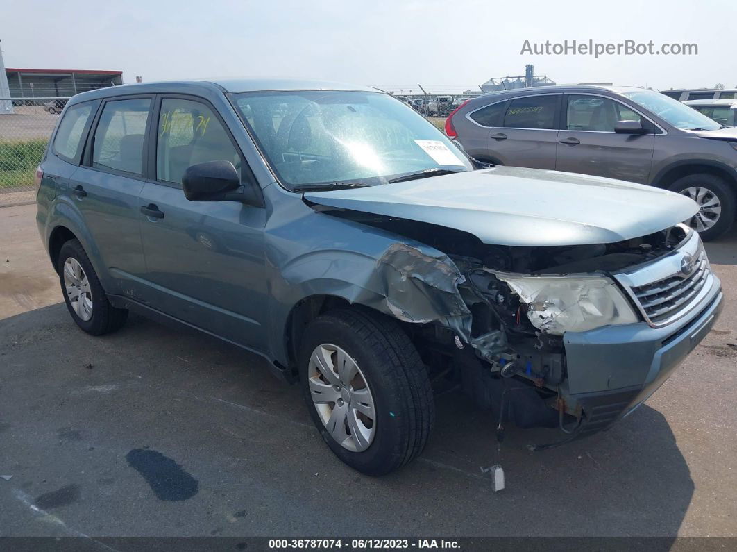 2009 Subaru Forester X Green vin: JF2SH61619H767802