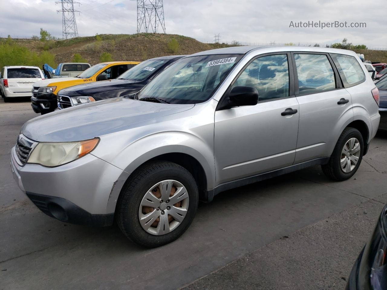 2009 Subaru Forester 2.5x Silver vin: JF2SH61629G732563