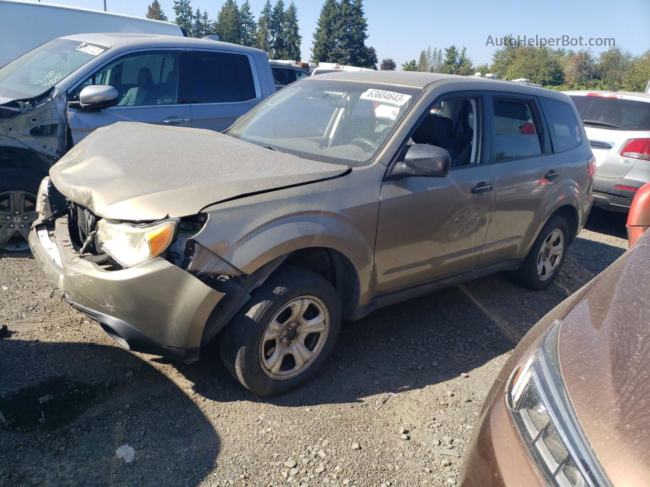 2009 Subaru Forester 2.5x Gold vin: JF2SH61639G763725