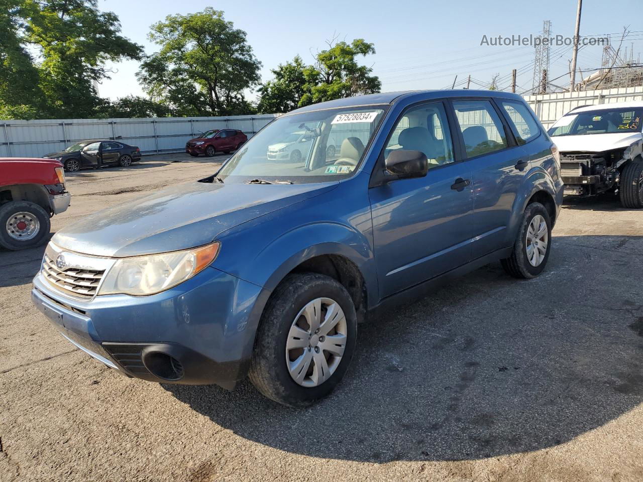 2009 Subaru Forester 2.5x Blue vin: JF2SH61639G791072