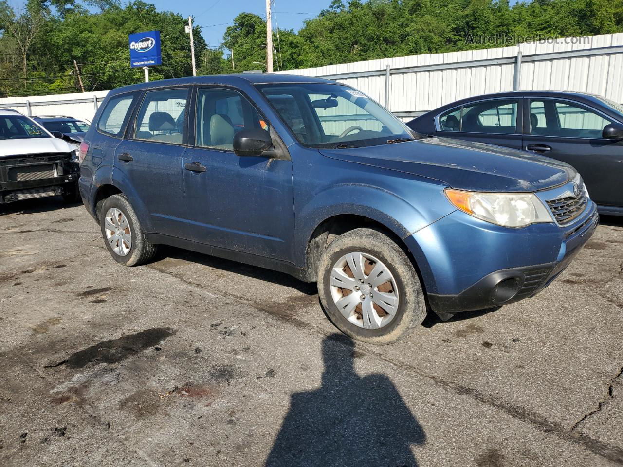 2009 Subaru Forester 2.5x Blue vin: JF2SH61639G791072