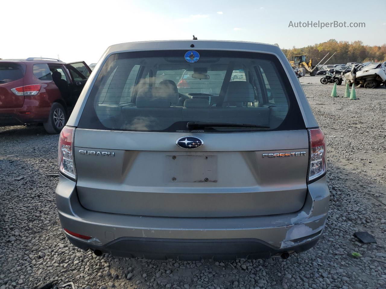 2009 Subaru Forester 2.5x Серебряный vin: JF2SH61639H777067