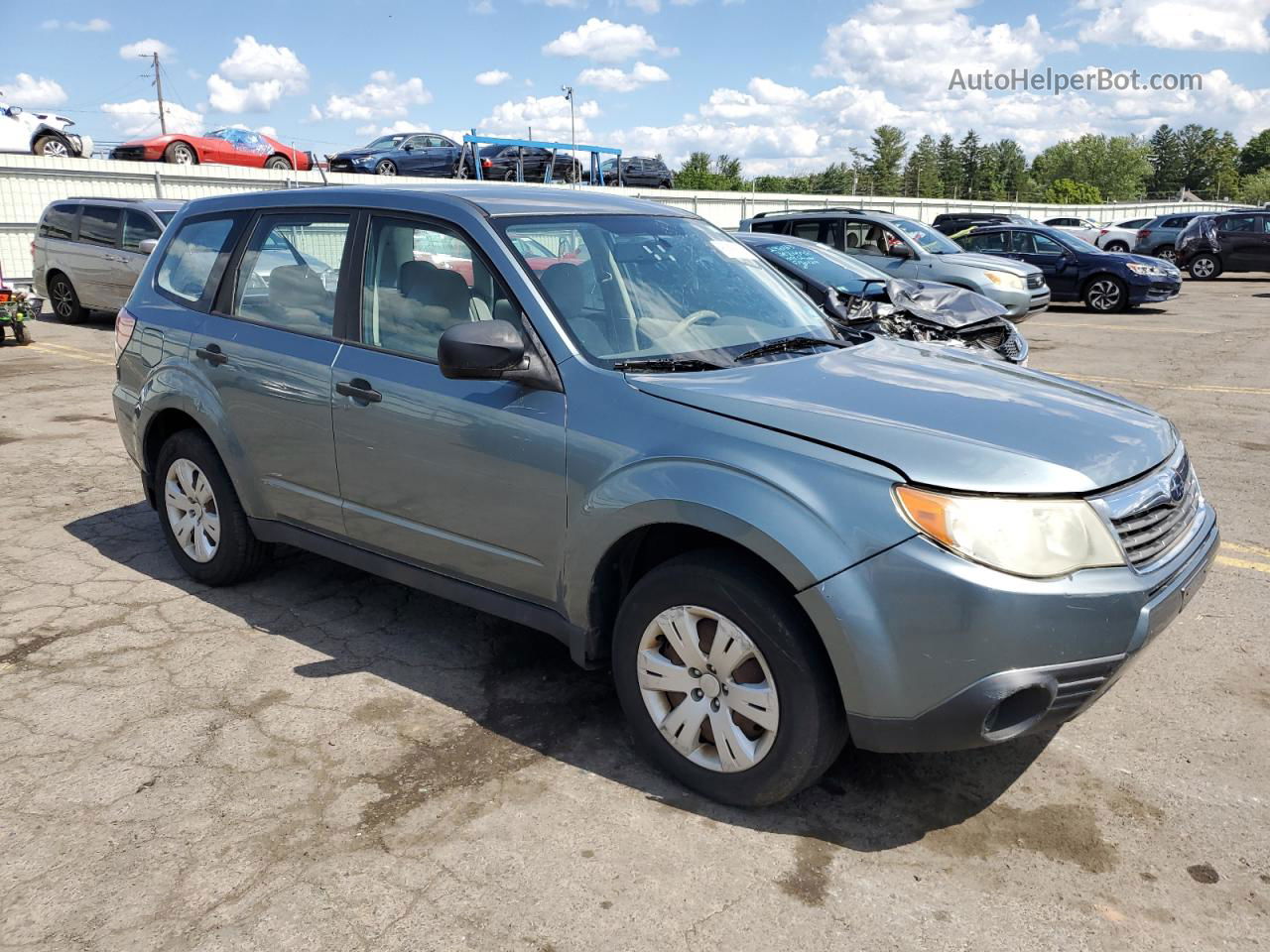 2009 Subaru Forester 2.5x Blue vin: JF2SH61649H755918