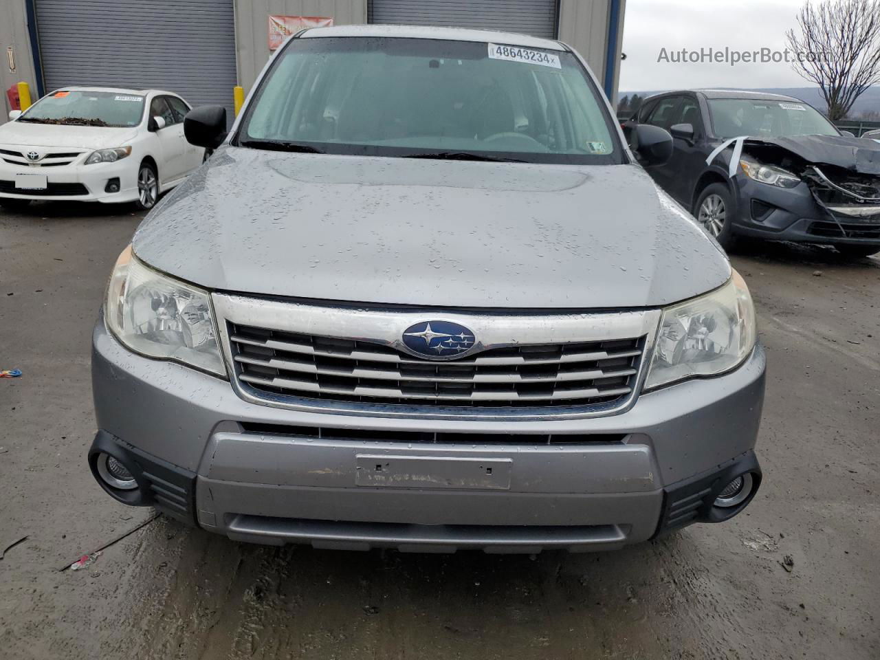 2009 Subaru Forester 2.5x Серебряный vin: JF2SH61649H760195