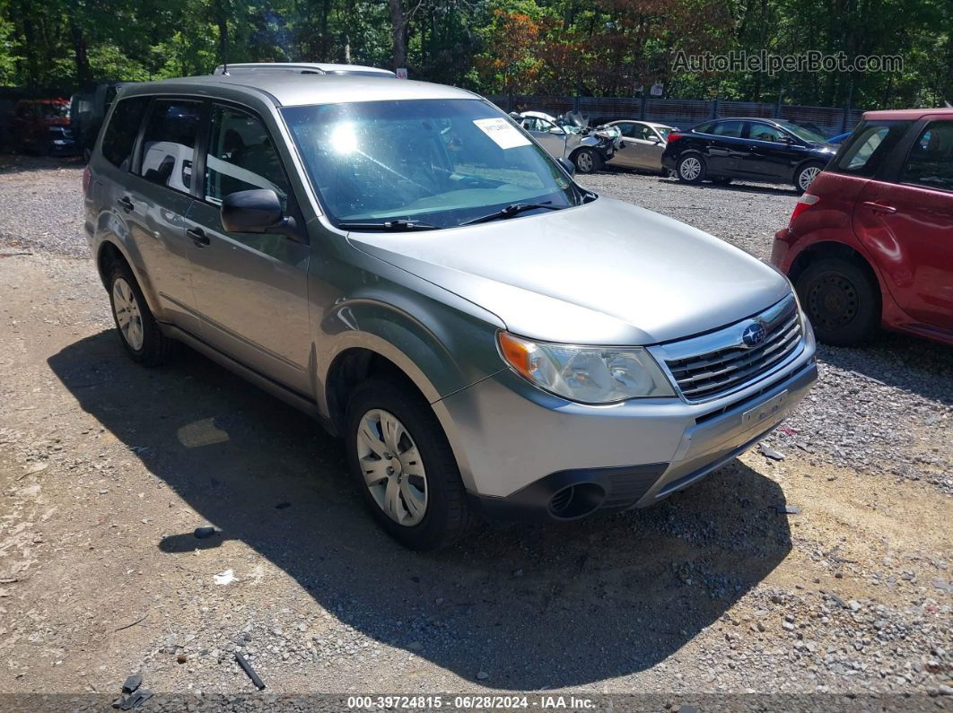 2009 Subaru Forester 2.5x Silver vin: JF2SH61649H790782